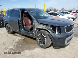 2024 Kia Telluride EX with VIN 5XYP3DGC5RG462803, listed as a Copart auction lot 54302705 with 23,599 mi miles and Salvage title. Bid and sale history available at DreamBid. Image 4.