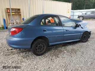 2002 Kia Rio with VIN KNADC123726175185, listed as a Copart auction lot 66943204 with 0 mi miles and Salvage Title. Bid and sale history available at carsss.com. Image 3.
