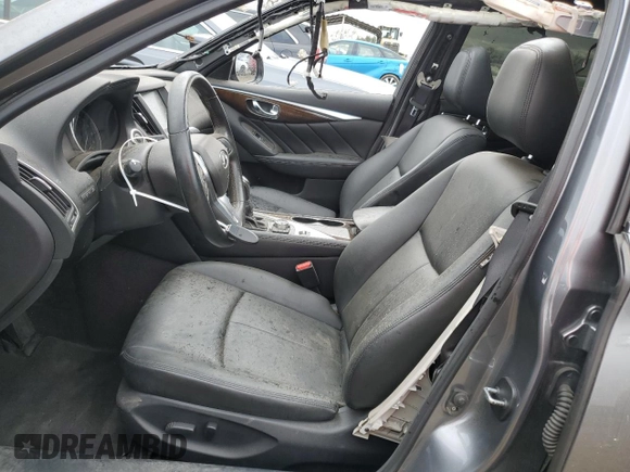 2018 Infiniti Q50 Luxe with VIN JN1EV7AP7JM352288, listed as a Copart auction lot 48599675 with 52,477 mi miles and Salvage Title. Bid and sale history available at carsss.com. Image 7.