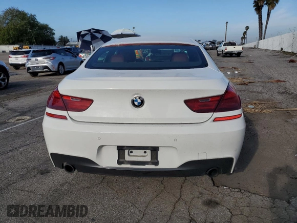 2016 BMW 6 Series 640i with VIN WBA6D0C56GG432743, listed as a Copart auction lot 46431904 with 98,208 mi miles. Bid and sale history available at carsss.com. Image 6.