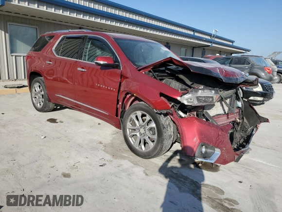 2020 Chevrolet Traverse Premier with VIN 1GNEVKKW3LJ215432, listed as a Copart auction lot 49143745 with 52,853 mi miles and Salvage title. Bid and sale history available at DreamBid. Image 4.