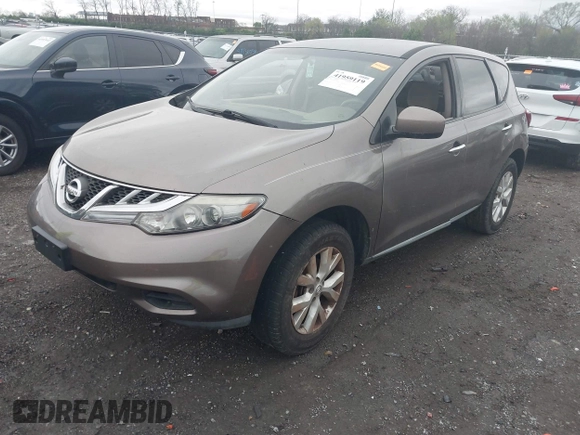 2013 Nissan Murano LE with VIN JN8AZ1MU6DW208193, listed as a IAAI auction lot 41959119 with Not Provided miles and . Bid and sale history available at DreamBid. Image 2.