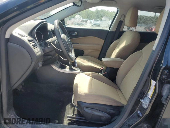 2018 Jeep Compass Sport z VIN 3C4NJCAB5JT411256, wystawiony jako Copart lot #59189885 z przebiegiem 110 634 mil mil oraz Szkoda całkowita • Salvage title. Historia ofert i sprzedaży dostępna na DreamBid. Obrazek 7.