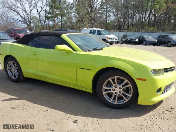 2015 Chevrolet Camaro LT with VIN 2G1FD3D36F9148181, listed as a IAAI auction lot 41751267 with 159,668 mi miles. Bid and sale history available at carsss.com. Image 12.
