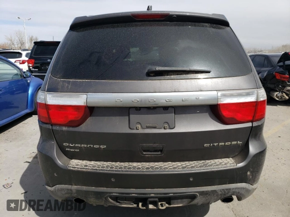 2013 Dodge Durango Citadel with VIN 1C4SDJETXDC688227, listed as a Copart auction lot 49037955 with Not provided miles and Salvage title. Bid and sale history available at DreamBid. Image 6.