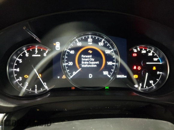 2020 Mazda CX-5 Grand Touring with VIN JM3KFBDM5L1851734, listed as a Copart auction lot 56729585 with 39,023 mi miles and Salvage title. Bid and sale history available at DreamBid. Image 9.