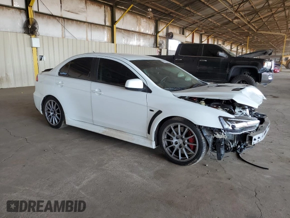 2010 Mitsubishi Lancer Evolution SE with VIN JA32W6FV8AU034077, listed as a Copart auction lot 64098154 with 120,041 mi miles and Salvage Title. Bid and sale history available at carsss.com. Image 4.