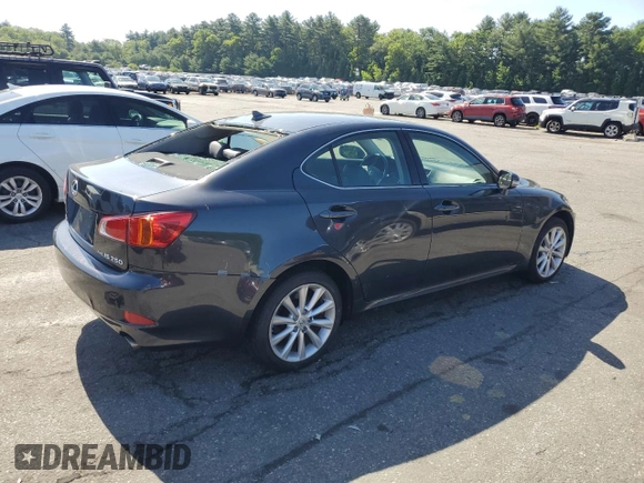 2010 Lexus IS 250 with VIN JTHCF5C21A5039768, listed as a Copart auction lot 62135085 with 157,726 mi miles and Clean title. Bid and sale history available at DreamBid. Image 3.