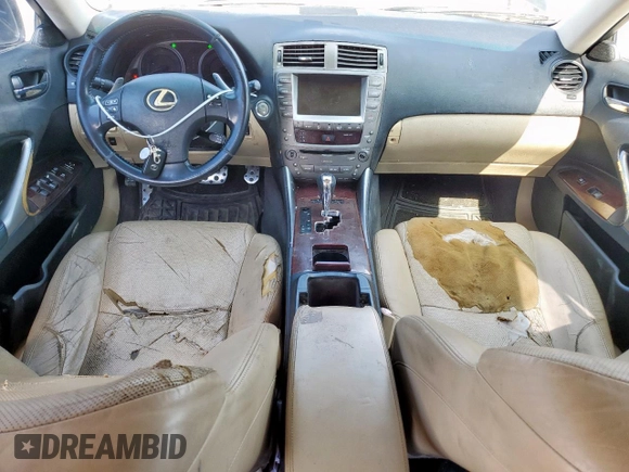 2008 Lexus IS 250 z VIN JTHBK262282065082, wystawiony jako Copart lot #57063935 z przebiegiem 159 294 mil mil oraz Szkoda całkowita • Salvage title. Historia ofert i sprzedaży dostępna na DreamBid. Obrazek 8.