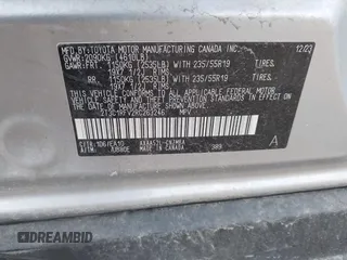 2024 Toyota RAV4 XLE Premium with VIN 2T3C1RFV2RC263246, listed as a IAAI auction lot 42156347 with 23,456 mi miles and . Bid and sale history available at DreamBid. Image 9.