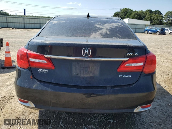 2014 Acura RLX with VIN JH4KC1F35EC001978, listed as a Copart auction lot 67752184 with 169,909 mi miles and Salvage Title. Bid and sale history available at DreamBid. Image 6.