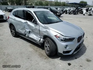 2019 BMW X1 sDrive28i with VIN WBXHU7C53K5L09848, listed as a Copart auction lot 59685294 with 0 mi miles and Salvage Title. Bid and sale history available at carsss.com. Image 11.
