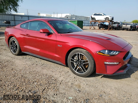 2021 Ford Mustang GT z VIN 1FA6P8CF4M5113873, wystawiony jako Copart lot #51390305 z przebiegiem 37 224 mil mil oraz Szkody całkowita. Historia ofert i sprzedaży dostępna na DreamBid. Obrazek 4.