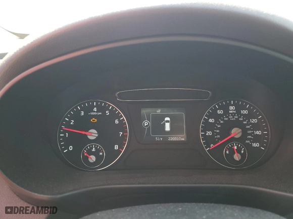 2017 Kia Sorento LX V6 with VIN 5XYPGDA52HG225859, listed as a Copart auction lot 51781205 with 220,310 mi miles and Clean Title. Bid and sale history available at carsss.com. Image 9.