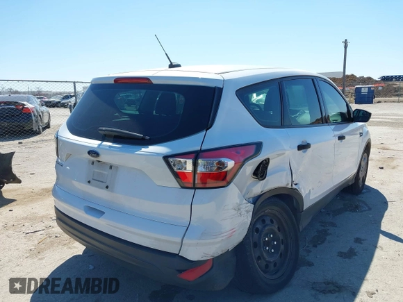 2017 Ford Escape S with VIN 1FMCU0F70HUC65166, listed as a IAAI auction lot 41839776 with 100,101 mi miles. Bid and sale history available at carsss.com. Image 4.