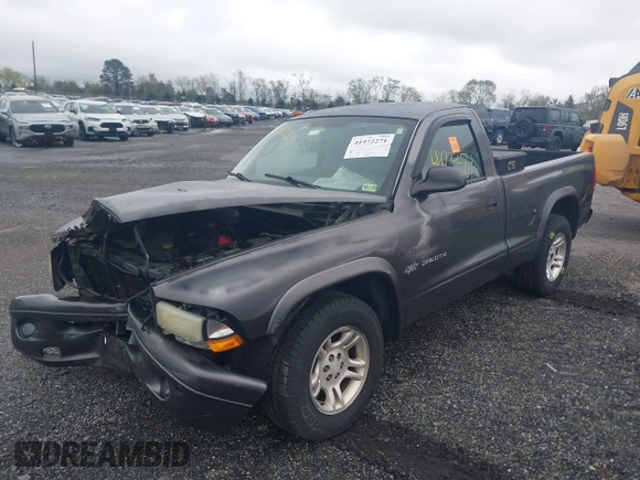 2002 Dodge Dakota with VIN 1B7FL16X62S683972, listed as a IAAI auction lot 41972271 with 158,436 mi miles and . Bid and sale history available at carsss.com. Image 17.