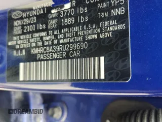 2024 Hyundai Venue Limited с VIN KMHRC8A39RU299690, выставлен на аукционе Copart как лот 57466015 с пробегом 18 559 миль миль и Списание • Salvage title. История ставок и продаж доступна на DreamBid. Изображение 12.