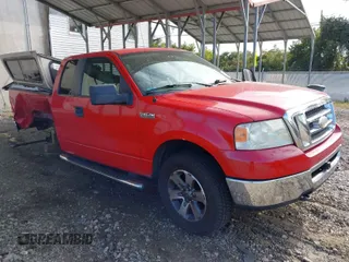 2008 Ford F-150 STX with VIN 1FTRX14W78FC23393, listed as a IAAI auction lot 40594801 with 124,561 mi miles. Bid and sale history available at carsss.com. Image 1.