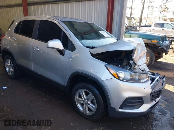 2020 Chevrolet Trax LS with VIN 3GNCJNSBXLL218869, listed as a IAAI auction lot 41654418 with 76,769 mi miles. Bid and sale history available at carsss.com. Image 1.