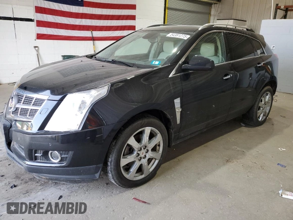 2012 Cadillac SRX Performance Collection with VIN 3GYFNEE3XCS593868, listed as a Copart auction lot 54381275 with 80,855 mi miles and Salvage title. Bid and sale history available at DreamBid. Image 1.