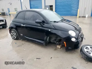 2014 FIAT 500e with VIN 3C3CFFGE7ET266999, listed as a Copart auction lot 50703015 with 74,375 mi miles and Salvage Title. Bid and sale history available at carsss.com. Image 4.