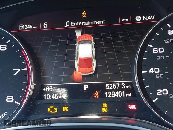 2012 Audi A7 Prestige with VIN WAU2GAFC5CN120425, listed as a IAAI auction lot 41747630 with 128,401 mi miles and . Bid and sale history available at carsss.com. Image 7.