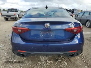 2018 Alfa Romeo Giulia Ti Sport with VIN ZARFAECN9J7596624, listed as a Copart auction lot 78393374 with 34,456 mi miles and Salvage Title. Bid and sale history available at carsss.com. Image 6.