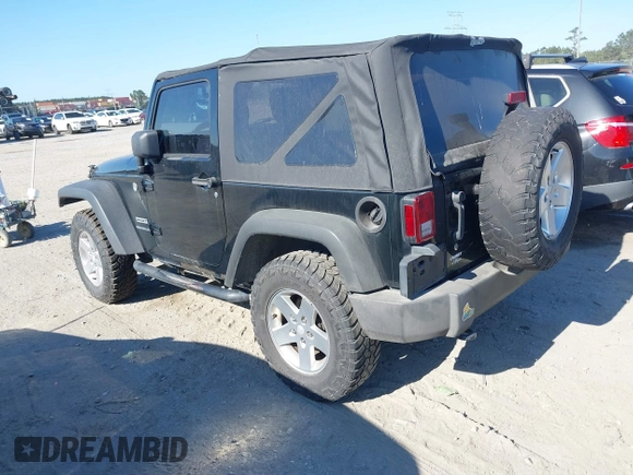 2012 Jeep Wrangler Sport with VIN 1C4AJWAG0CL247103, listed as a IAAI auction lot 42181637 with 159,003 mi miles and . Bid and sale history available at DreamBid. Image 3.