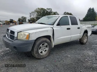 2007 Dodge Dakota ST with VIN 1D7HW28K87S163910, listed as a Copart auction lot 81343864 with 197,592 mi miles and Salvage Title. Bid and sale history available at carsss.com. Image 1.