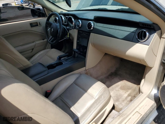 2005 Ford Mustang Deluxe with VIN 1ZVFT80NX55161507, listed as a Copart auction lot 51206095 with 186,626 mi miles and Salvage Title. Bid and sale history available at carsss.com. Image 8.