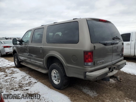 2003 Ford Excursion Limited z VIN 1FMNU43S53EA80400, wystawiony jako Copart lot #88481675 z przebiegiem 177 274 mil mil oraz Szkody całkowita. Historia ofert i sprzedaży dostępna na DreamBid. Obrazek 2.