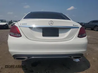 2017 Mercedes-Benz C 300 with VIN 55SWF4KB2HU220007, listed as a Copart auction lot 60615465 with 50,630 mi miles and Salvage title. Bid and sale history available at DreamBid. Image 6.