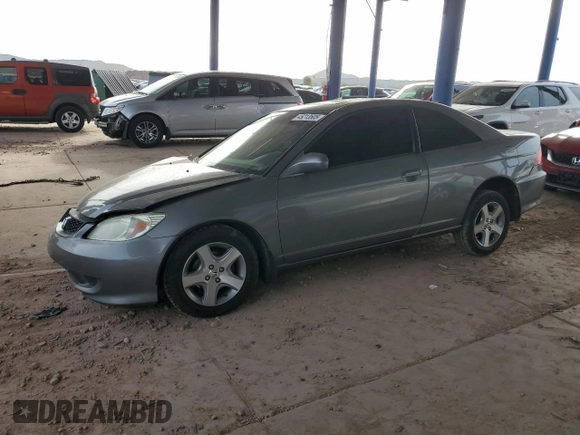 2004 Honda Civic EX z VIN 1HGEM21924L051203, wystawiony jako Copart lot #45213505 z przebiegiem 187 589 mil mil oraz Szkoda całkowita • Salvage title. Historia ofert i sprzedaży dostępna na DreamBid. Obrazek 1.