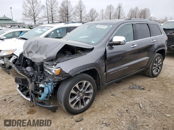 2018 Jeep Grand Cherokee Limited with VIN 1C4RJFBG9JC165112, listed as a Copart auction lot 43001824 with 71,763 mi miles and Salvage Title. Bid and sale history available at carsss.com. Image 1.