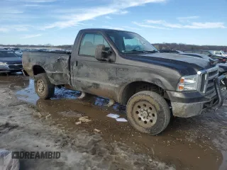 2005 Ford F-250 XL with VIN 1FTNF21505EC75291, listed as a Copart auction lot 88982815 with Not Provided miles and Salvage Title. Bid and sale history available at DreamBid. Image 4.