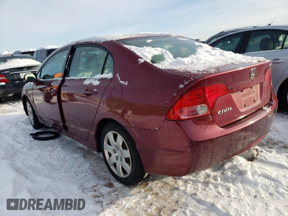 2006 Honda Civic LX z VIN 1HGFA16596L139892, wystawiony jako Copart lot #63172974 z przebiegiem 187 228 mil mil oraz Nie do naprawy • Non repairable. Historia ofert i sprzedaży dostępna na DreamBid. Obrazek 2.