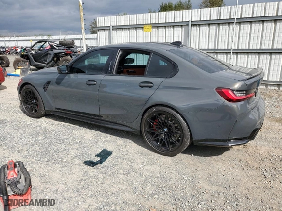 2022 BMW M3 Competition with VIN WBS33AY07NFL70096, listed as a Copart auction lot 71321674 with 48,873 mi miles and Salvage Title. Bid and sale history available at carsss.com. Image 2.