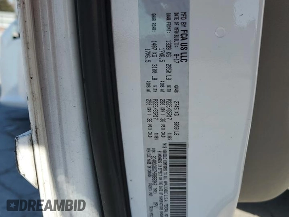 2017 Dodge Grand Caravan SE with VIN 2C4RDGBG7HR866942, listed as a Copart auction lot 42773255 with 146,426 mi miles and Salvage Title. Bid and sale history available at DreamBid. Image 13.