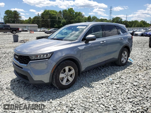 2022 Kia Sorento LX with VIN 5XYRG4LC7NG117480, listed as a Copart auction lot 56733595 with 84,158 mi miles and Salvage title. Bid and sale history available at DreamBid. Image 1.