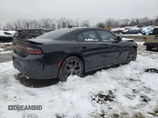 2019 Dodge Charger R/T with VIN 2C3CDXCT6KH643181, listed as a Copart auction lot 44929565 with 109,377 mi miles and Salvage Title. Bid and sale history available at carsss.com. Image 3.