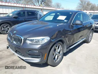 2020 BMW X4 xDrive30i with VIN 5UX2V1C07LLE67741, listed as a IAAI auction lot 41744018 with 40,549 mi miles. Bid and sale history available at carsss.com. Image 2.