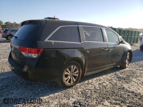 2017 Honda Odyssey EX-L with VIN 5FNRL5H69HB015808, listed as a Copart auction lot 50824895 with 158,934 mi miles and Clean Title. Bid and sale history available at DreamBid. Image 3.