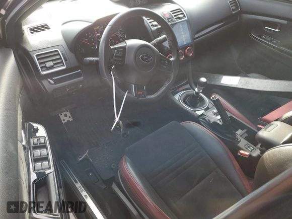 2021 Subaru WRX STI with VIN JF1VA2E63M9803680, listed as a Copart auction lot 82347044 with 21,859 mi miles and Salvage Title. Bid and sale history available at carsss.com. Image 8.