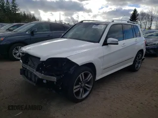 2015 Mercedes-Benz GLK 250 with VIN WDCGG0EBXFG347544, listed as a Copart auction lot 86331534 with 43,513 mi miles and Salvage Title. Bid and sale history available at DreamBid. Image 1.