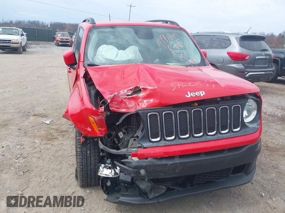 2017 Jeep Renegade Altitude z VIN ZACCJBBB9HPG33672, wystawiony jako IAAI lot #41912411 z przebiegiem 81 833 mil mil oraz . Historia ofert i sprzedaży dostępna na DreamBid. Obrazek 6.
