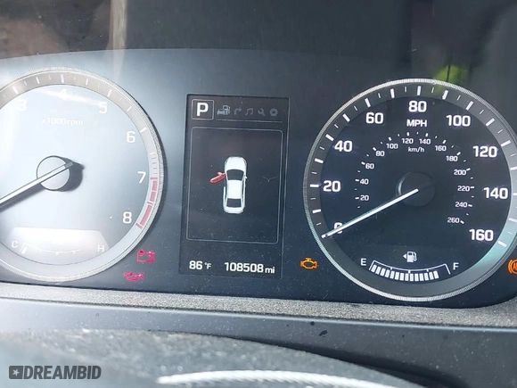 2015 Hyundai Sonata 2.4L Sport with VIN 5NPE34AF9FH107616, listed as a IAAI auction lot 41867858 with 108,508 mi miles. Bid and sale history available at carsss.com. Image 7.