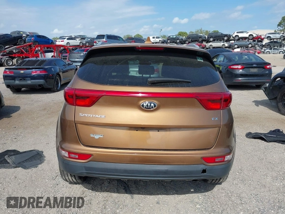 2017 Kia Sportage EX with VIN KNDPN3AC6H7109141, listed as a IAAI auction lot 41848646 with 123,211 mi miles. Bid and sale history available at carsss.com. Image 16.