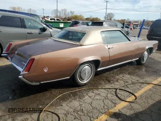1968 Cadillac Eldorado z VIN H8253350, wystawiony jako Copart lot #77140814 z przebiegiem 89 242 mil mil oraz Czysty tytuł • Clean title. Historia ofert i sprzedaży dostępna na DreamBid. Obrazek 3.