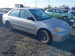 2002 Honda Civic LX with VIN 2HGES16652H545662, listed as a IAAI auction lot 41392393 with 1 mi miles. Bid and sale history available at carsss.com. Image 1.