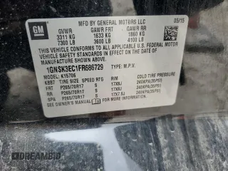2015 Chevrolet Tahoe z VIN 1GNSK3EC1FR686729, wystawiony jako Copart lot #55844105 z przebiegiem 147 582 mil mil oraz Szkoda całkowita • Salvage title. Historia ofert i sprzedaży dostępna na DreamBid. Obrazek 12.